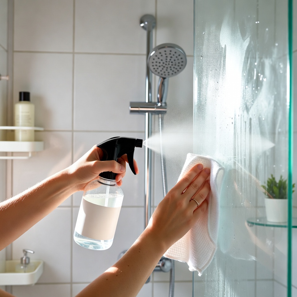 limpiar mampara con vinagre